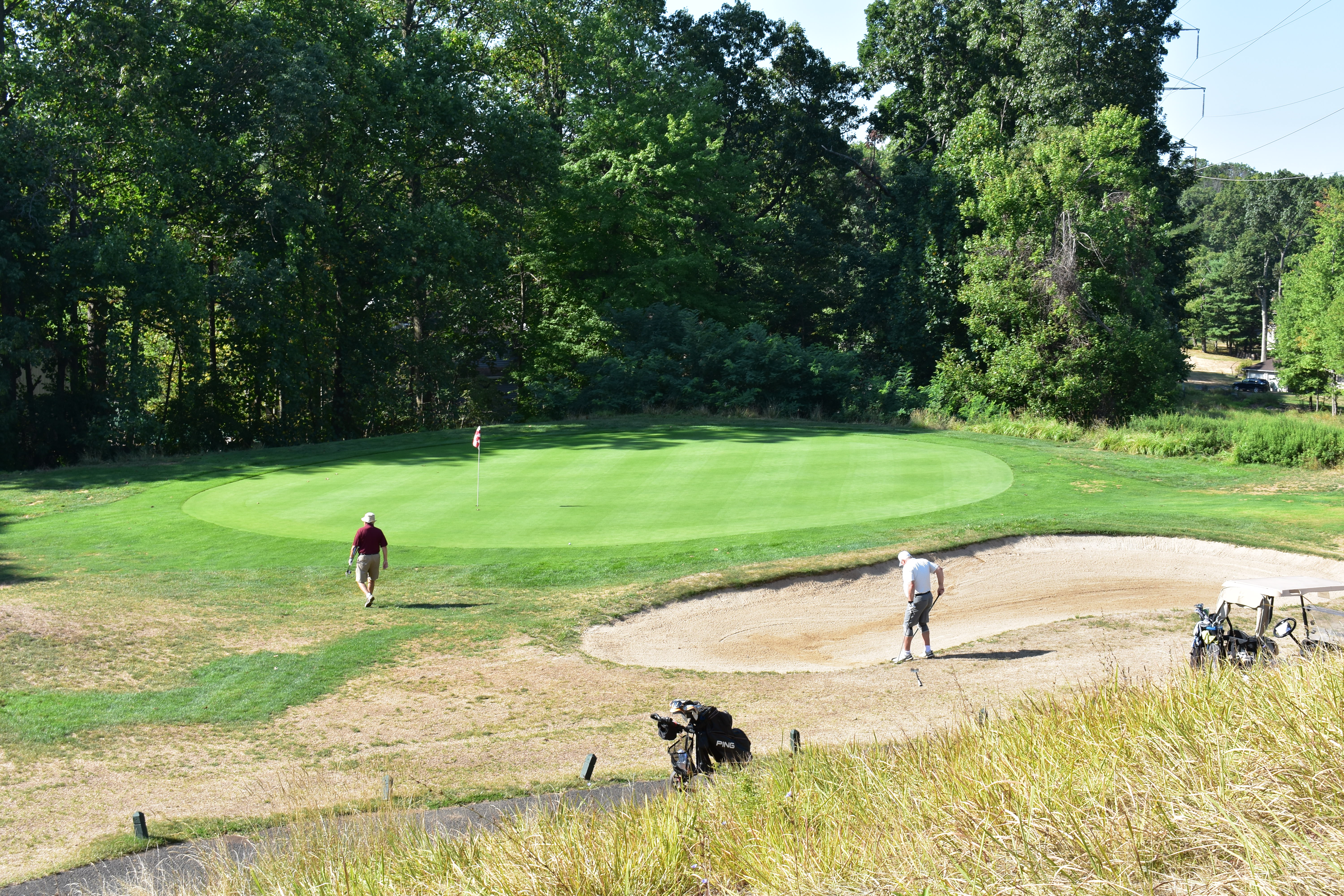 Warrenbrook Golf Course Playing out of a sand trap