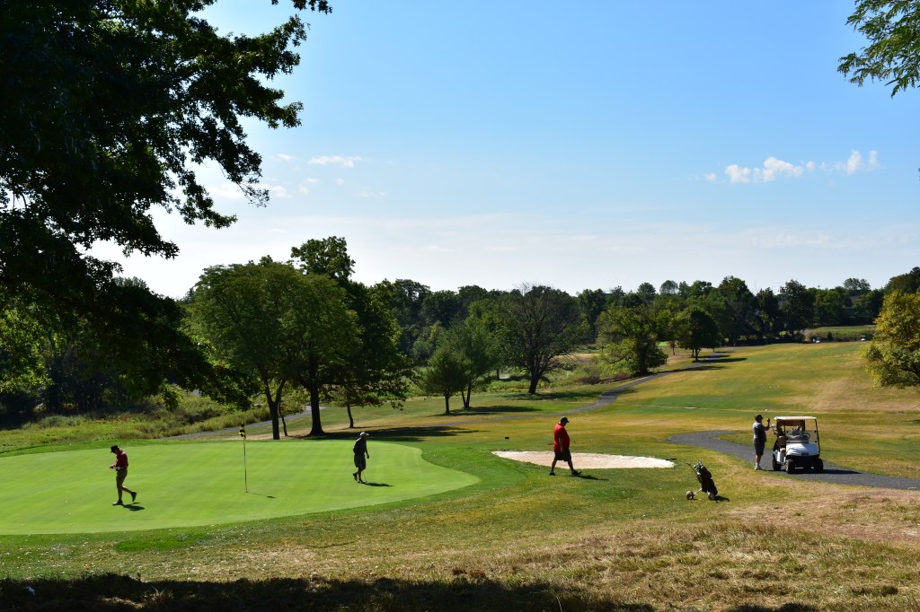 Beautiful greens at Green Knoll Golf Course in Bridgewater NJ