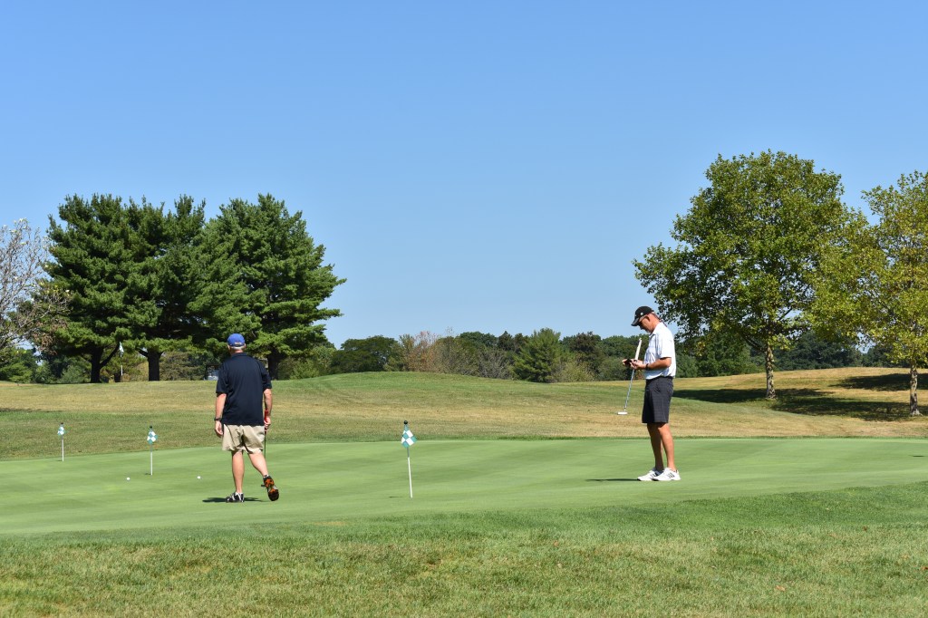 Tee boxes at Green Knoll Golf Course in Bridgewater NJ